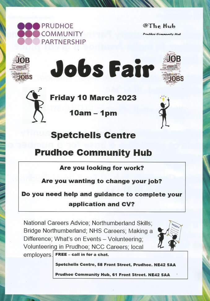Prudhoe Job Fair - date for your diary. #northumberlandskills; <a href="/NationalCareers/">National Careers</a>; <a href="/prudhoetc/">prudhoehighfieldfest</a>; <a href="/TV_ExpressMag/">Tyne Valley Express</a>
