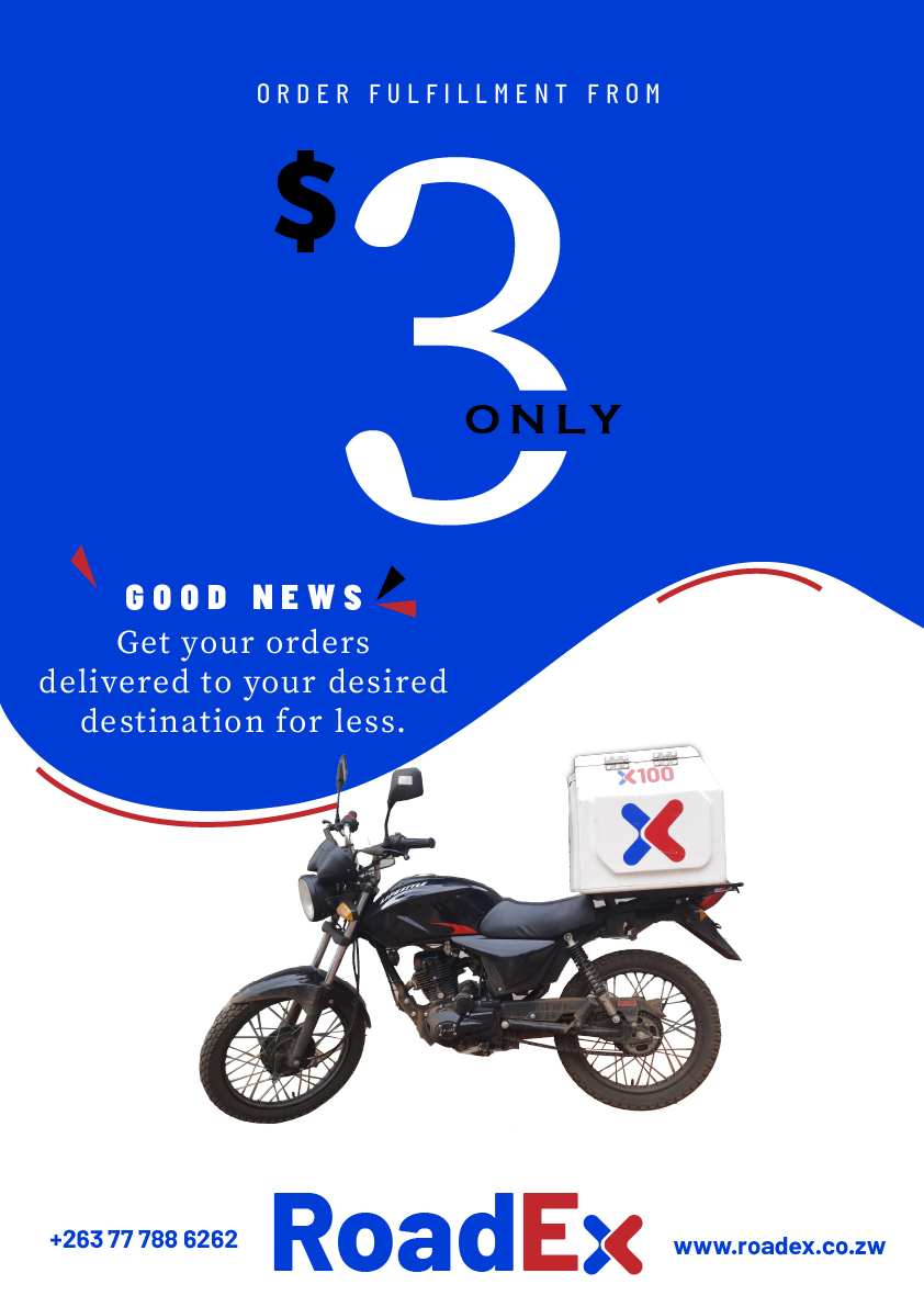 RoadEx001's tweet image. Your Order Delivered From Just $3 In Harare

Delivery within 30 minutes
WhatsApp 0777886262

#TsvagiMari 
#MakeItHappen