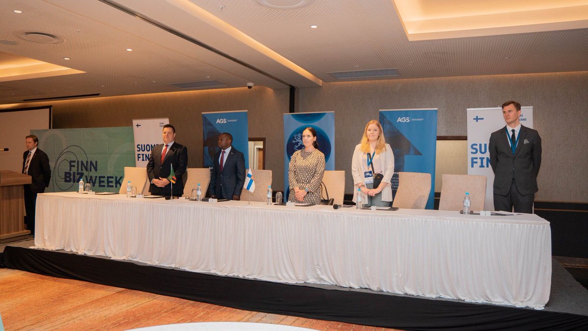 Finnpartnership's tweet photo. Great presentations at #FinnBizWeek, a side event of #WCEF2023 by @SitraFund, in Lusaka, Zambia ๐ฟ๐ฒThe conference organized by Finnpartnership, @FinlandinZambia and @AGSZambia gathered almost 180 participants interested in circular economy and renewable energy๐ฑ https://t.co/Wvul8KUjWG
