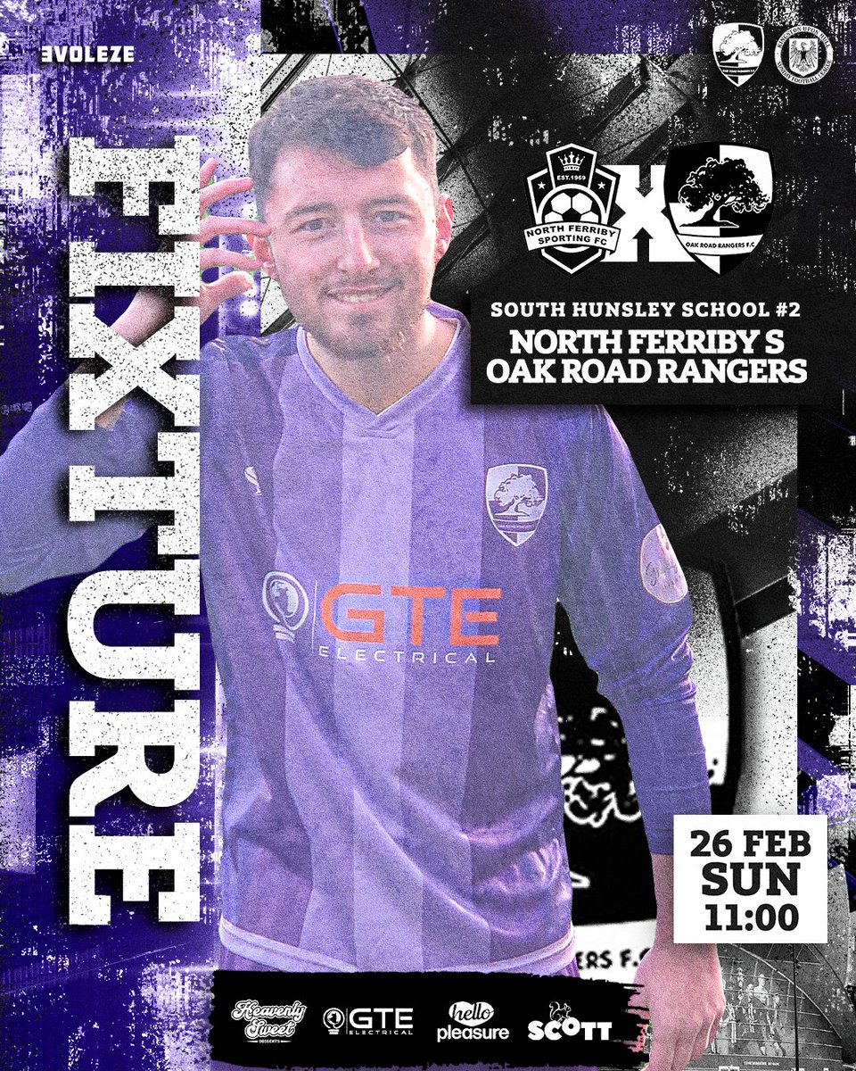 ⚽ MATCHDAY #10

🗓️ | Sunday 26th Feb
🆚 | <a href="/NorthSporting/">North Ferriby Sporting</a> 
 
🕚 | 11am
📍 | South Hunsley School
⚫⚪🟣 #UTFO
📸 | <a href="/evoleze/">Kev • Sports Social Media Marketing</a> 

Thanks again for the continued support.
  
🤝 | <a href="/hellopleasureuk/">Hello Pleasure</a> | GTE Electrical LTD | Gianni's Pizza Hull | <a href="/FRScottLtd/">F R Scott Limited</a> 
 
👕 <a href="/S66Sportswear/">S66 Sports</a>