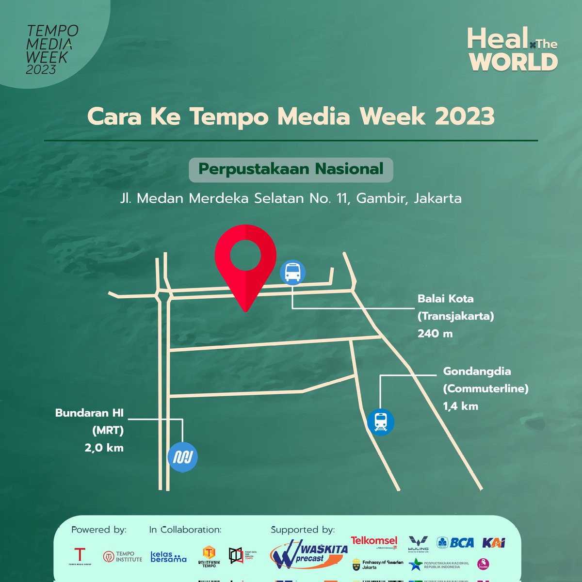 TempoInstitute's tweet photo. Bagaimana cara ke #TempoMediaWeek?
Lihat peta di sini ya!
Datang sendirian? Bisa cari teman barengan di kolom komentar😁✨ https://t.co/ljqwAaOlGj