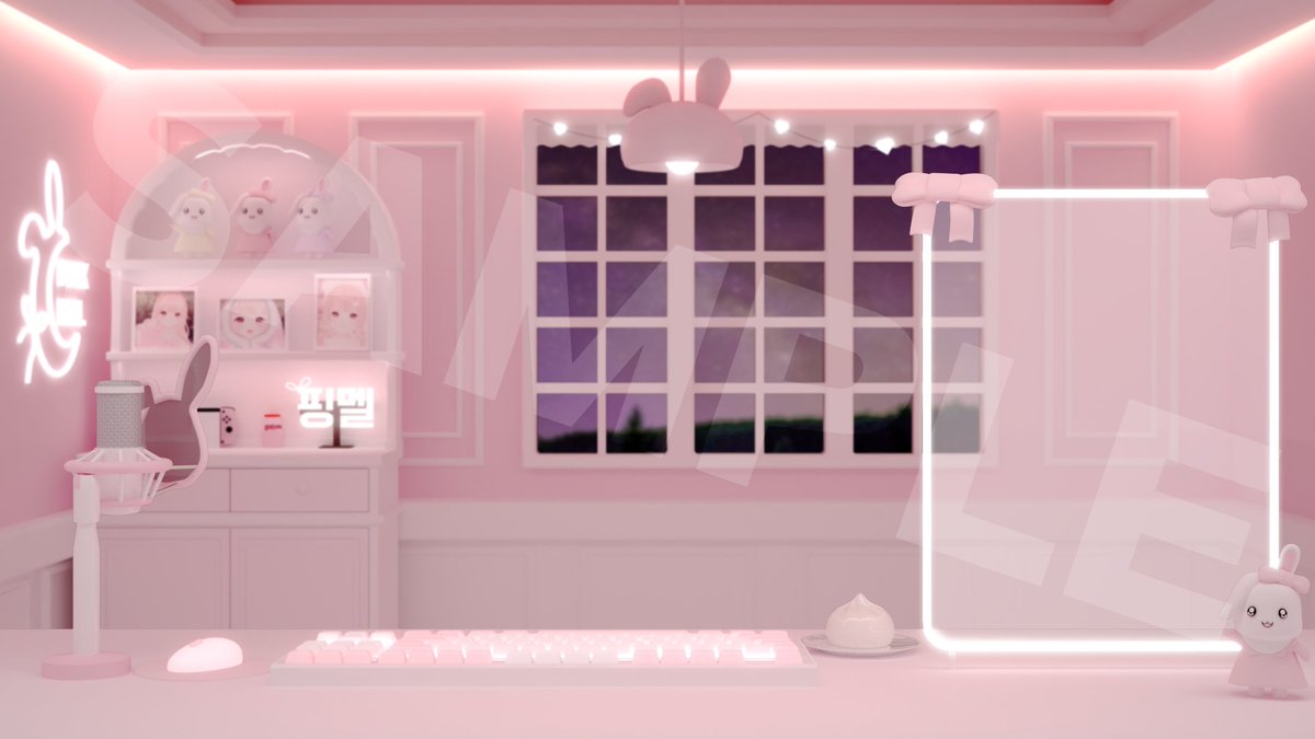 3D_FCP's tweet photo. #버튜버 #버츄얼스트리머 #버튜버에셋 #3dmodeling 
버튜버 뒷배경 신청작업 완성~ ☺️🐰 테마랑 색이 되게 마음에 들게 뽑혀서 재밌게 작업했다!
It's my comission work for virtual streamer ☺️ https://t.co/jCt4LdPP8B