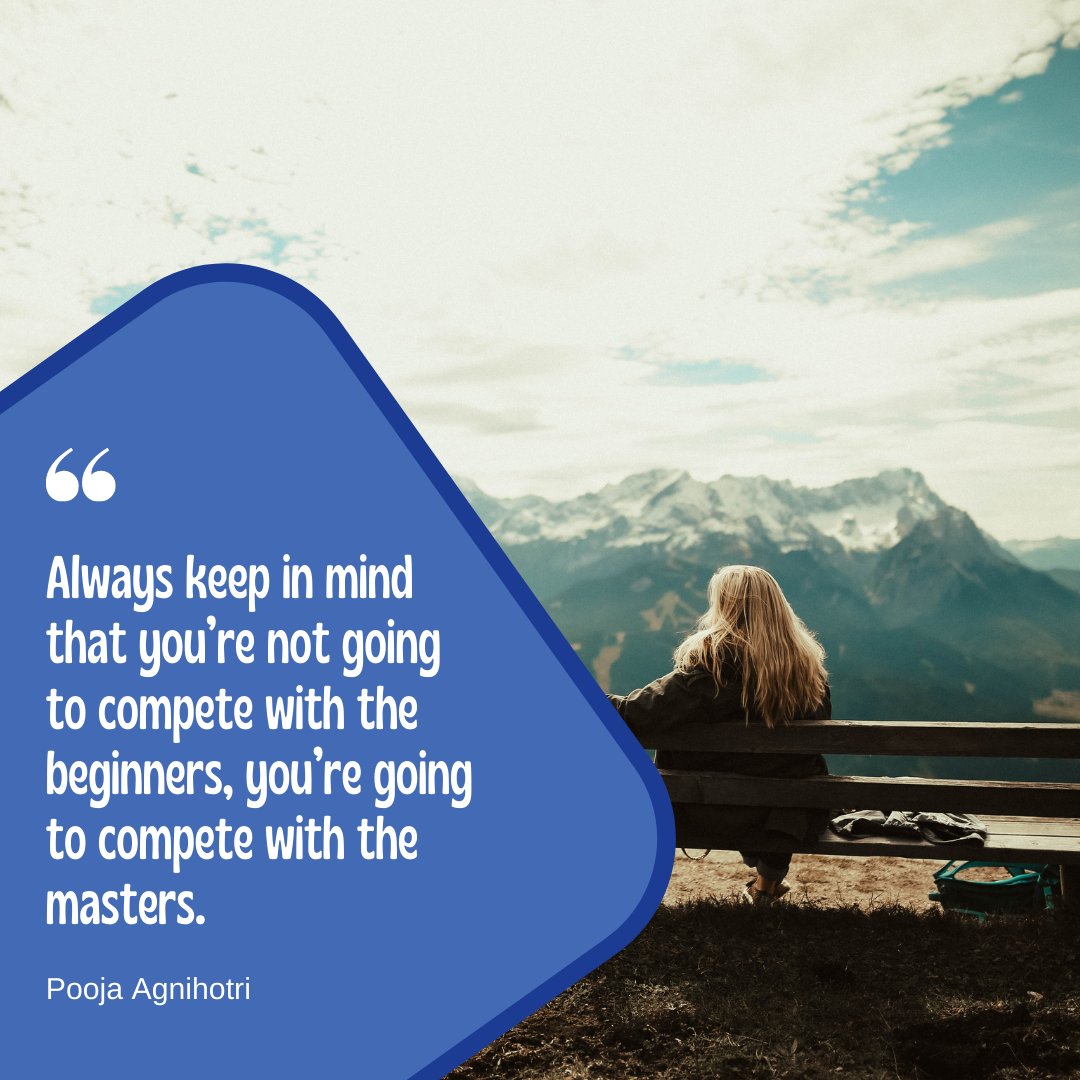HypnosisAcademy's tweet photo. Always keep in mind that you're not going to compete with the beginners, you're going to compete with the masters.

#inspirationalthursday
#inspire #successmindset #motivation 
#growthmindset #EHA
#europeanhypnosisacademy https://t.co/2W6yL72Pcf