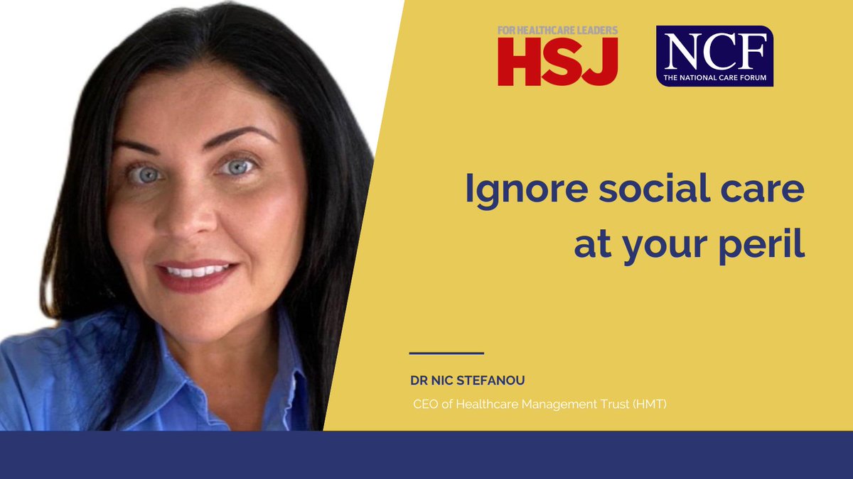 <a href="/StefanouDr/">Dr Nichola Stefanou</a>, CEO of Healthcare Management Trust (HMT), shares her three main takeaway lessons from her experience of working across both health and social care bit.ly/40TeTb7

<a href="/MyHomeLifeUK/">My Home Life England</a> <a href="/CamCavendish/">camilla cavendish</a> <a href="/G15London/">The G15</a> <a href="/DavidJ_Brindle/">David Brindle</a> <a href="/ASCAPPG/">APPG on Adult Social Care</a> <a href="/CareShow/">Care Show</a> @UKCareWeek <a href="/CaringUK/">Caring UK</a>