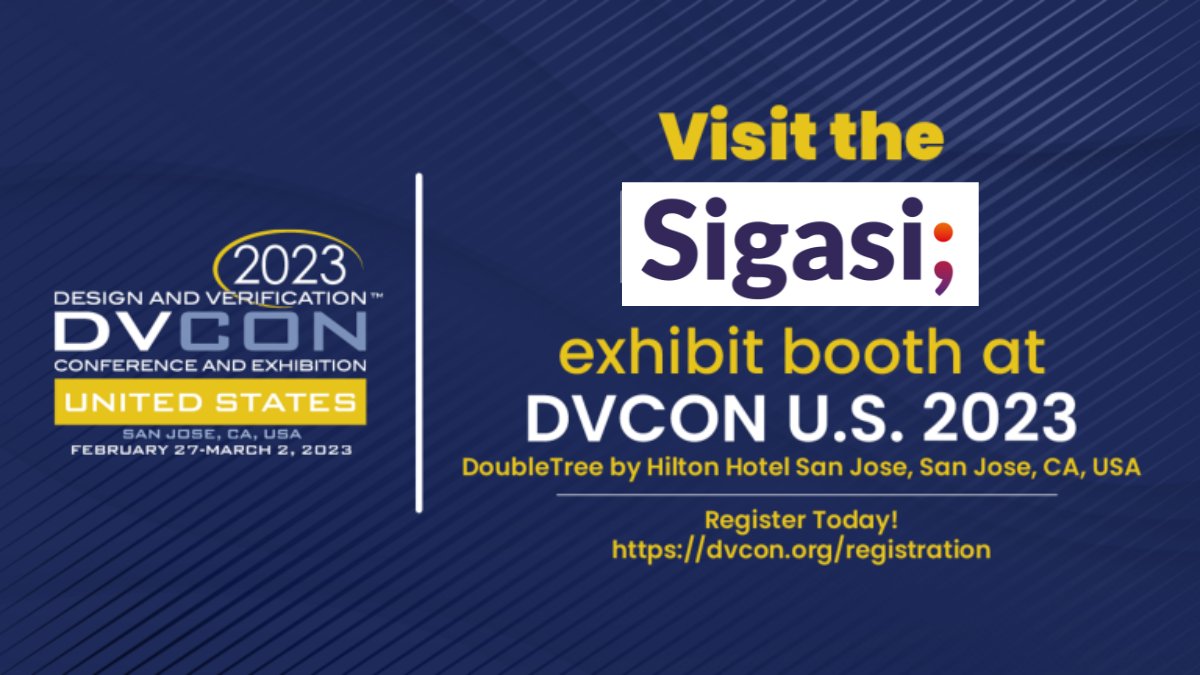 Sigasi's tweet photo. Next week we're in San Jose for #DVCon-US 🇺🇸
Then we'll be in Nuremberg for #embeddedworld 2023 🇩🇪 alongside our  partners 
@eVisionSystems  at booth 4-548 (Hall 4)
Want a demo of our new products? Come see us at either event for more info!
#DVCon-US #FIT #FlandersAccelerates https://t.co/WVANY7u2cB
