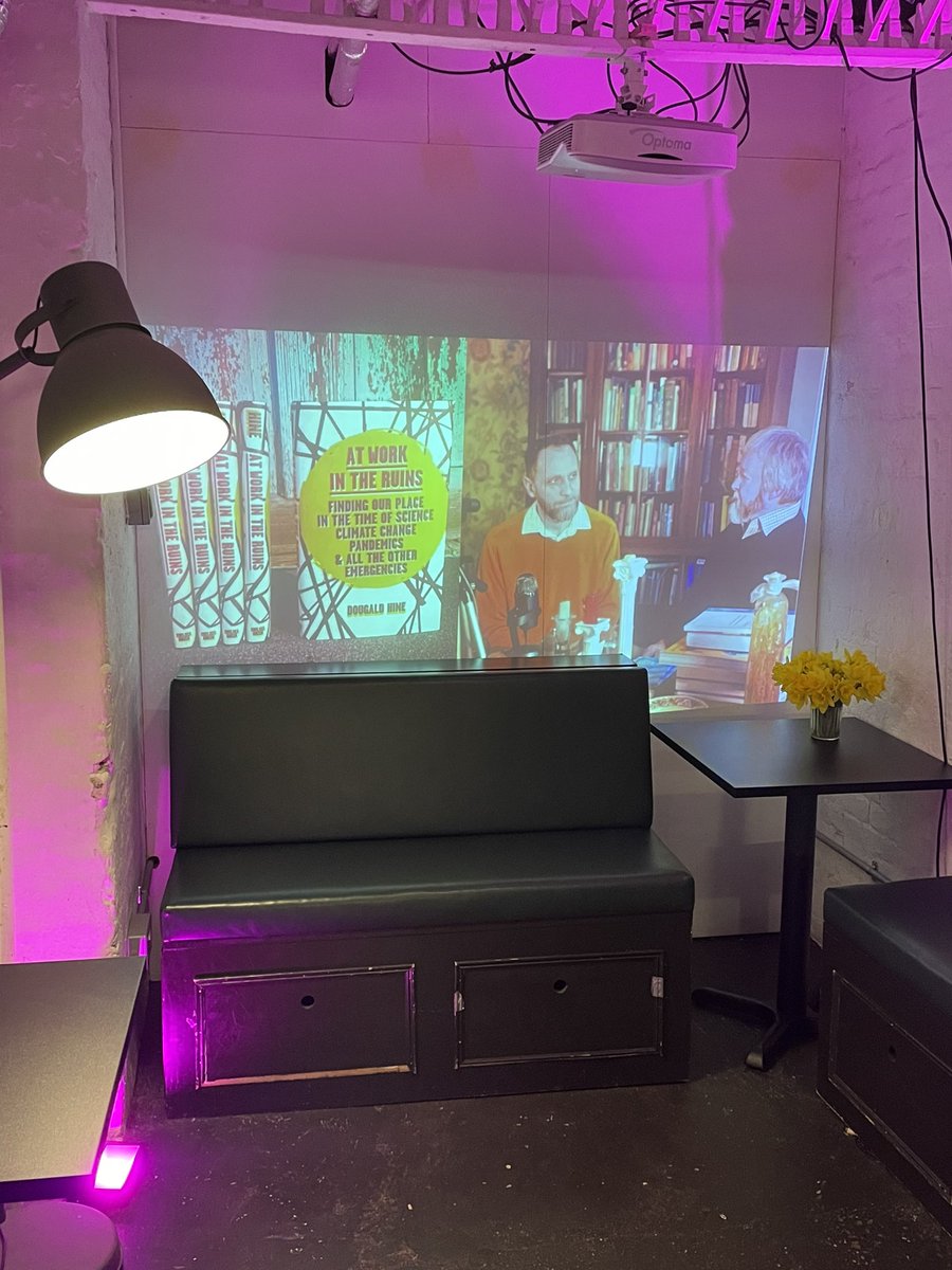 chelseagreen's tweet photo. We’re still reeling from last night’s London launch for #AtWorkInTheRuins by @dougald! Thank you to everyone who came and to The Paint Room at Somerset House for organising this fun evening! 🙌🏼 https://t.co/QsAgkboC0A