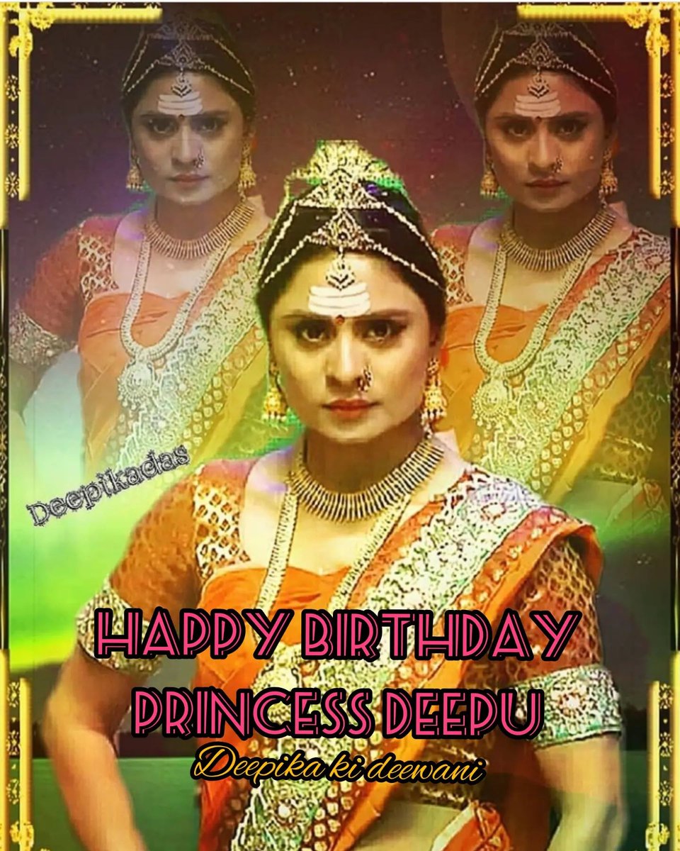 NirmalaShinde16's tweet photo. ❤️😘🎉 queen 👑👑🥳❤️💫🎉🎂 
Many More Happy Returns Of The Day Dr Deepuu May All Your Dreams Come True Love You 😘❤️ #deepu💛 #singleshernideepika🔥👸🏼 #bossladydeepikadas🔥 #nàagin_queen_deepu💛 @DEEPIKADASRAJ https://t.co/W5qitRobwY
