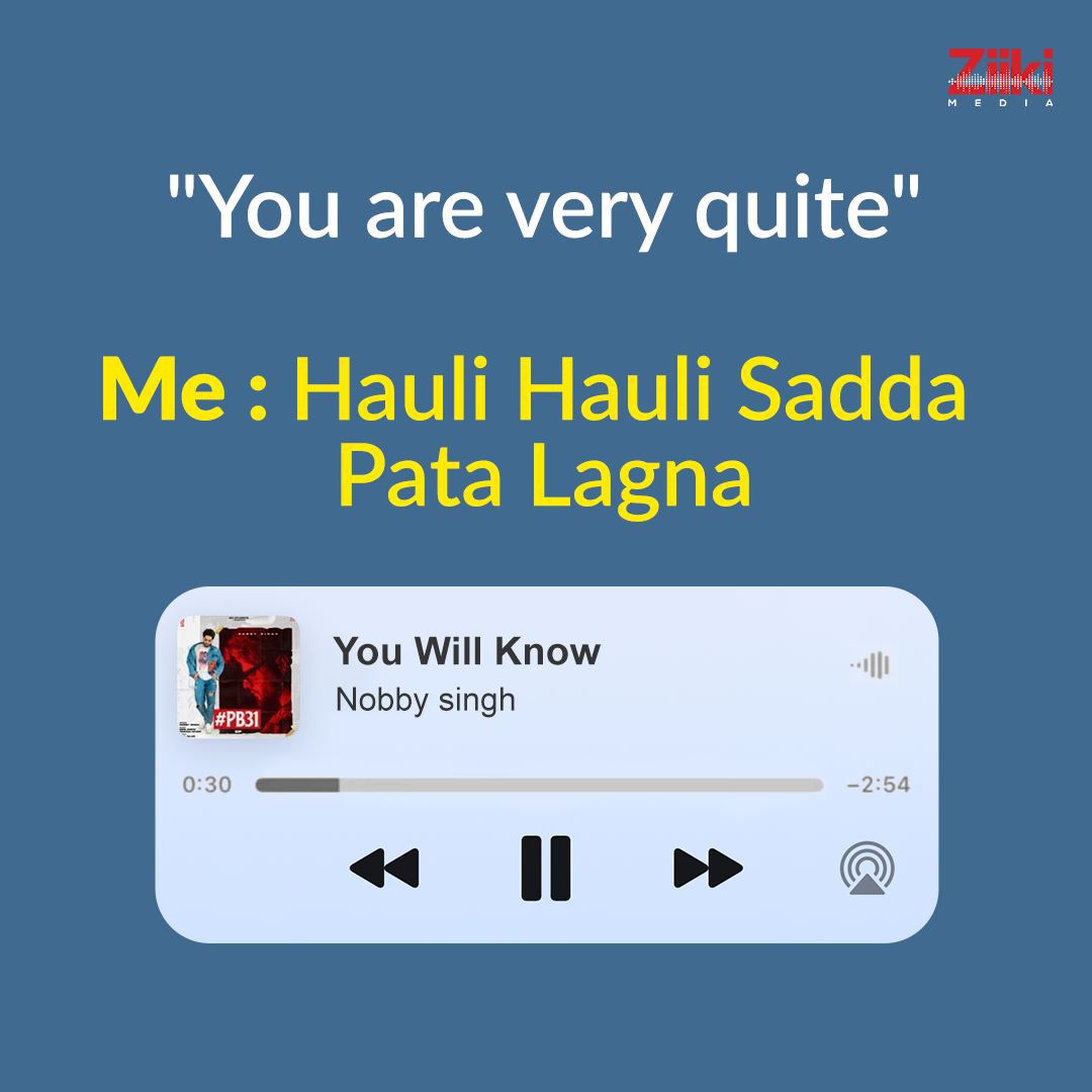 Ziiki_Media's tweet photo. Sab Dheere Dheere se "YOU WILL KNOW" 🎶
Tap link to listen now
https://t.co/dsIiNinCJP
#youwillknow #punjabisong #pb31 #PB31 #nobbysingh #ziikimedia https://t.co/9KrlrgiWxC