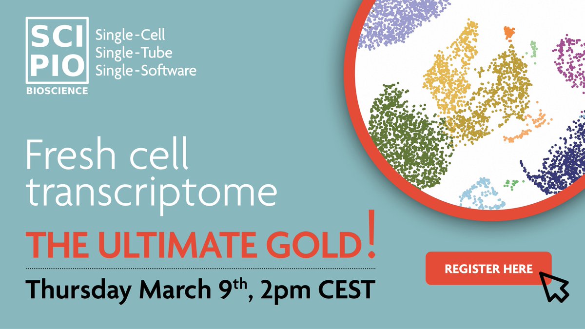 📢 Single-cell Webinar: Fresh-cell transcriptome, The ultimate Gold!
We will present the benefits of using fresh samples for scRNA-seq and our guest star Prof. Blondeau will showcase his research on pancreatic islets and diabetes. Register now!bit.ly/3Ssulr0 #singlecell