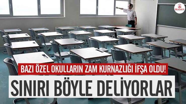 mkulunk's tweet photo. Özel okullar %150’ye varan zamlar yaptı. Bu arada ön kayıt dayatıyorlar… 
Galiba bu zorlu dönem, özel okulları hiç ilgilendirmiyor. 
Hem zam hem de ön kayıt dayatmak; 
bu yaptığınız insafsızlık ve vicdansızlıktır. 
Bu ülkede kazanarak varoldunuz. https://t.co/XzlsKAGri9