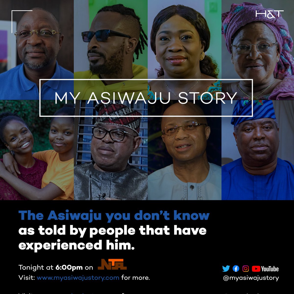 The Asiwaju you don't know. 

Tune into NTA tonight by 6pm to watch #MyAsiwajuStory live on television.

#MyAsiwajuStory #AsiwajuStory