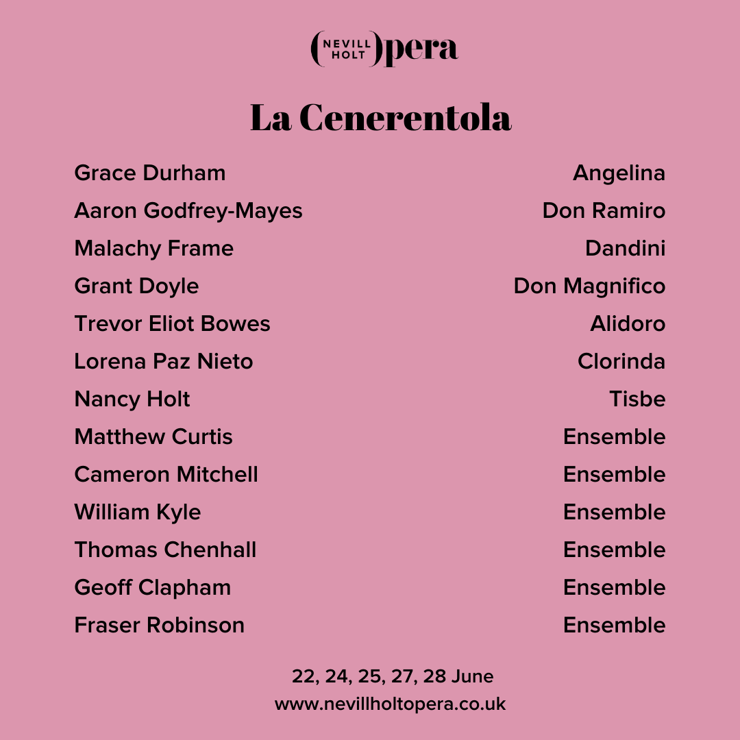 🎉 Meet our casts for 2023 🎉

Next up, Rossini's La Cenerentola 👗

Book now 👉 nevillholtopera.ticketsolve.com/ticketbooth/sh…