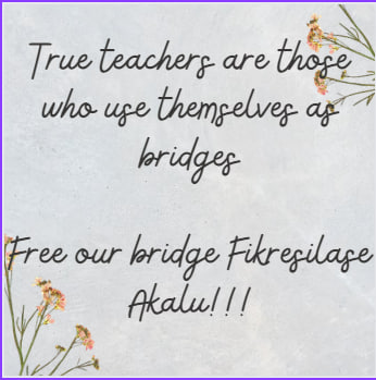 #FreeOurVoice
#FreeFikresilaseAkalu #FreeWase 
#AcademicFreedom 
#LecturersUnion 
#Dont_Politicize_Our_Questions
#Free_Arrested_Teachers
<a href="/POTUS/">President Donald J. Trump</a>
 <a href="/AbiyAhmedAli/">Abiy Ahmed Ali 🇪🇹</a>
 @EthiopiaEU
 <a href="/PMEthiopia/">Office of the Prime Minister - Ethiopia</a>
 <a href="/BBCWorld/">BBC News (World)</a>
 <a href="/BBCAfrica/">BBC News Africa</a>
 <a href="/CNN/">CNN</a>