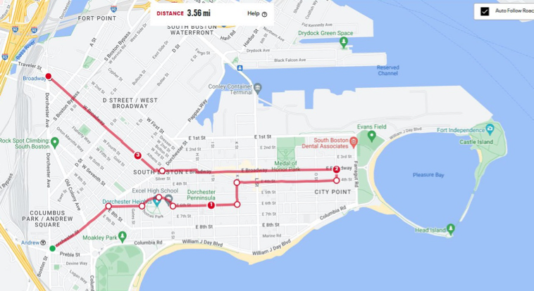 TheBostonIrish's tweet photo. Here is the 2023 #SouthBoston #StPatricksDay parade route, courtesy of @ParadeBoston. The 3.56 mile parade starts at 1 pm on Sunday, March 19 at @MBTA #Broadway station + ends at #AndrewSquare. #NewEngland #visitboston @meetboston @visitboston @VisitMA https://t.co/M27O2I8emn https://t.co/XjTIZGZB4f