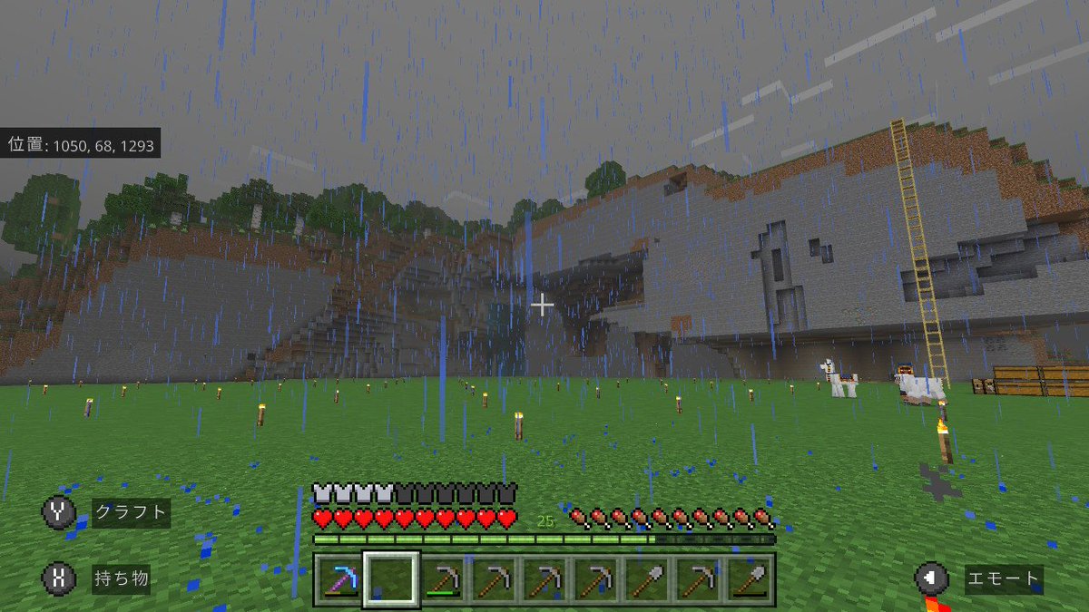 ginzirou0801's tweet photo. #MinecraftSwitch
#マイクラ
#マイクラ整地
#minecraft
整地たのしい。
山削り中🤣
1枚目・さっきの土地
2枚目・数ヶ月前の土地
3枚目・さっきの地図
4枚目・数ヶ月前の地図 https://t.co/ceiDNu2BdB