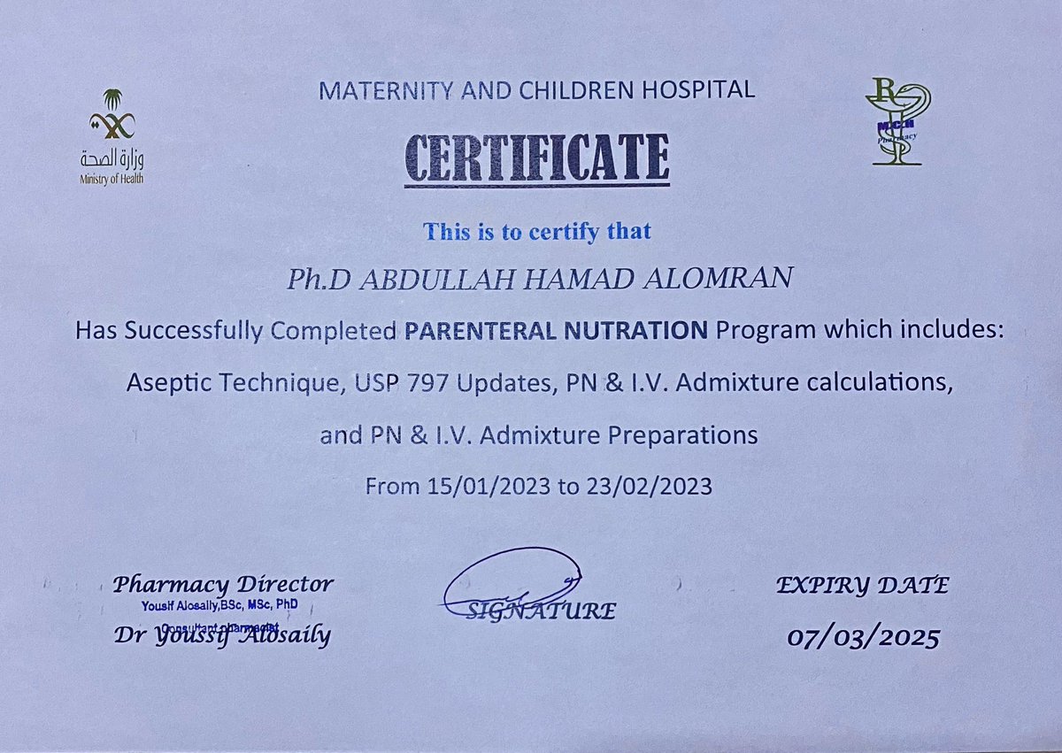 A_Alomran11's tweet photo. ولله الحمد نختم في هذا اليوم الدورة  السادسة في مستشفى الولادة والأطفال ببريدة (تغذية وريدية). رحلة مختلفة لازمتنا بها تحديات عديدة تعلمنا منها وممتنين لها. 

أتوجه بالشكر لطاقم العمل من صيادلة، ادارة، واطباء على المبادرة بمشاركة خبراتهم التي لم نكتفي منها. https://t.co/EfaFcJHM85