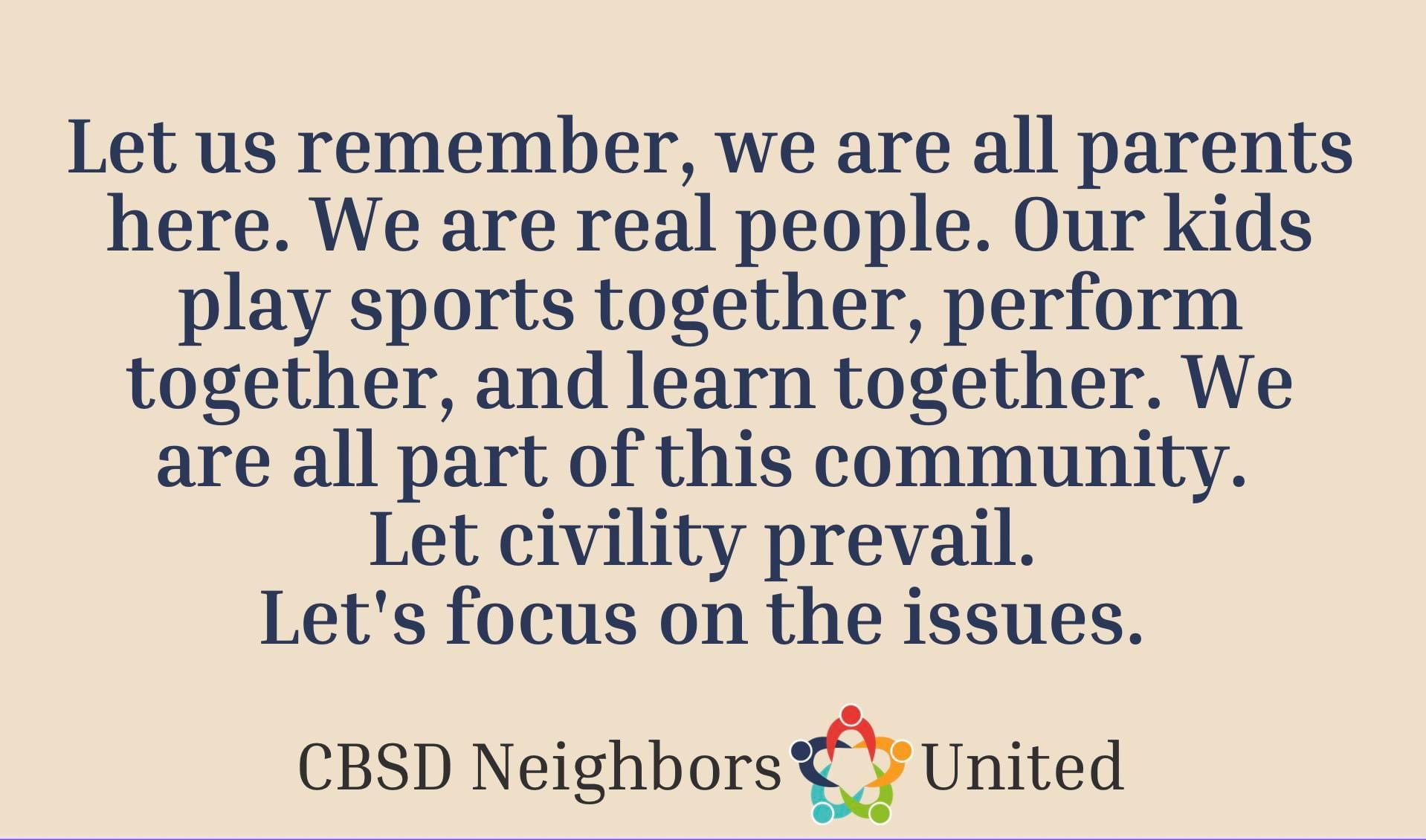CBSD Neighbors United on Twitter "CBSD Neighbors United is very