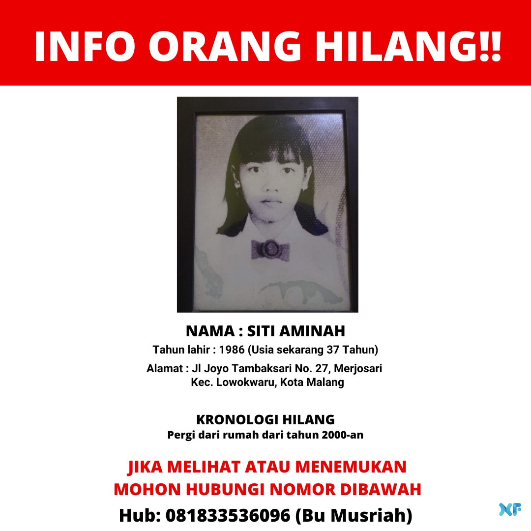 Oyi HALLO!!! Boleh minta tolong like, rt, atau share ya misal dari kalian ada yg tau. Makasih