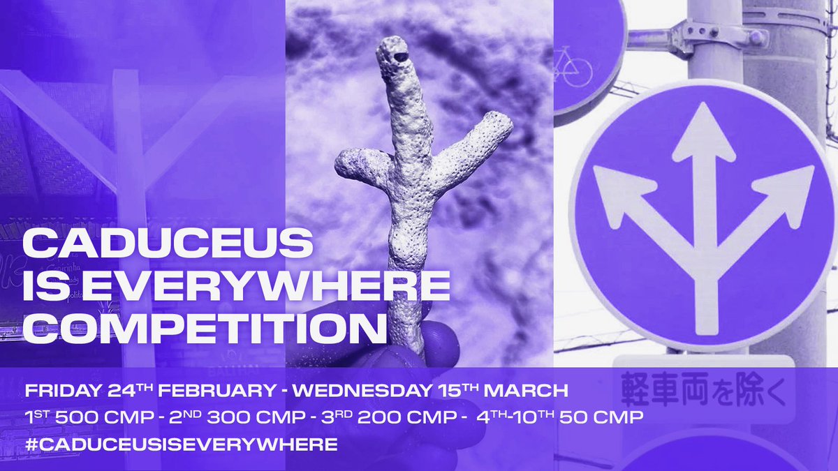 Cadets!

Do you see the Caduceus logo all around you? 🤩


Are you convinced the clouds are shaped like a ᛉ or that tree in the park looks like the Caduceus logo?


Snap a picture and join our event for a chance to win up to 500 CMP!! 🤑

 Join here 👉 taskon.xyz/campaign/detai…