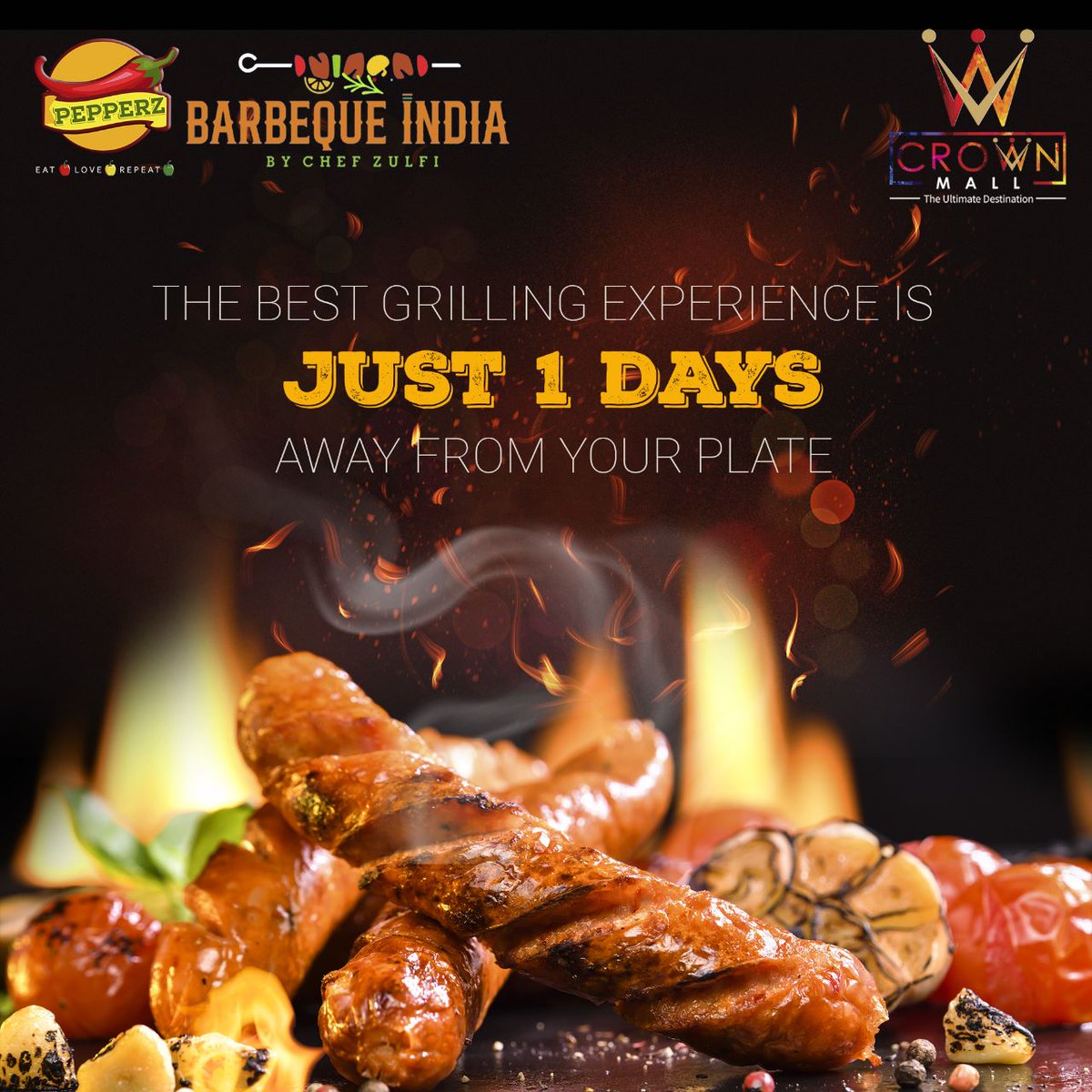 The best grilling experience is just 1 Days away from your plate! Your favorite grills from the Barbeque India. Visit Crown Mall !! 

#CrownMall #BarbequeIndia #BarbequeGrill #BarbequeNation #ShoppingMall #Lucknow #shoppingmallinlucknow #bestshoppingmall #lucknowcity
