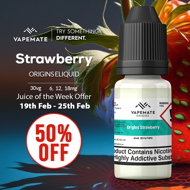 Get 50% OFF the Juice of the Week - Strawberry 10ml 🍓

pulse.ly/xx3lzvb34l

valid from 19th - 25th February 2023 ⏰

VapeMate products may contain nicotine, only suitable for 18+
━━━━━━━━━━━━━━━
#vapelife #vapenation #vaping #vapefam #eliquid #ejuice #vapesale
