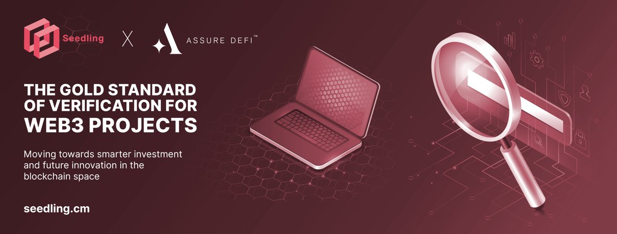 Seedling (@seedlingcm) on Twitter photo Seedling & <a href="/AssureDefi/">Assure DeFi</a> partnership aims to reduce risk in pre-sale cryptocurrency markets. Learn more about our commitment to accountability in the web3 space in our latest article.
medium.com/@seedling-cm/s… Seedling & <a href="/AssureDefi/">Assure DeFi</a> partnership aims to reduce risk in pre-sale cryptocurrency markets. Learn more about our commitment to accountability in the web3 space in our latest article.
medium.com/@seedling-cm/s…