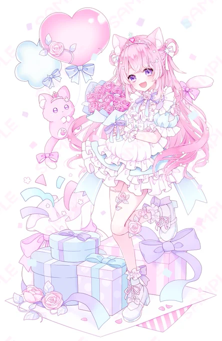 【お知らせ】姫愛みゅうさまのお誕生日イラストを描かせていただきました!グッズの販売もありますので、引用元を要チェックです素敵なご依頼をありがとうございました!!改めましてお誕生日おめでとうございます  