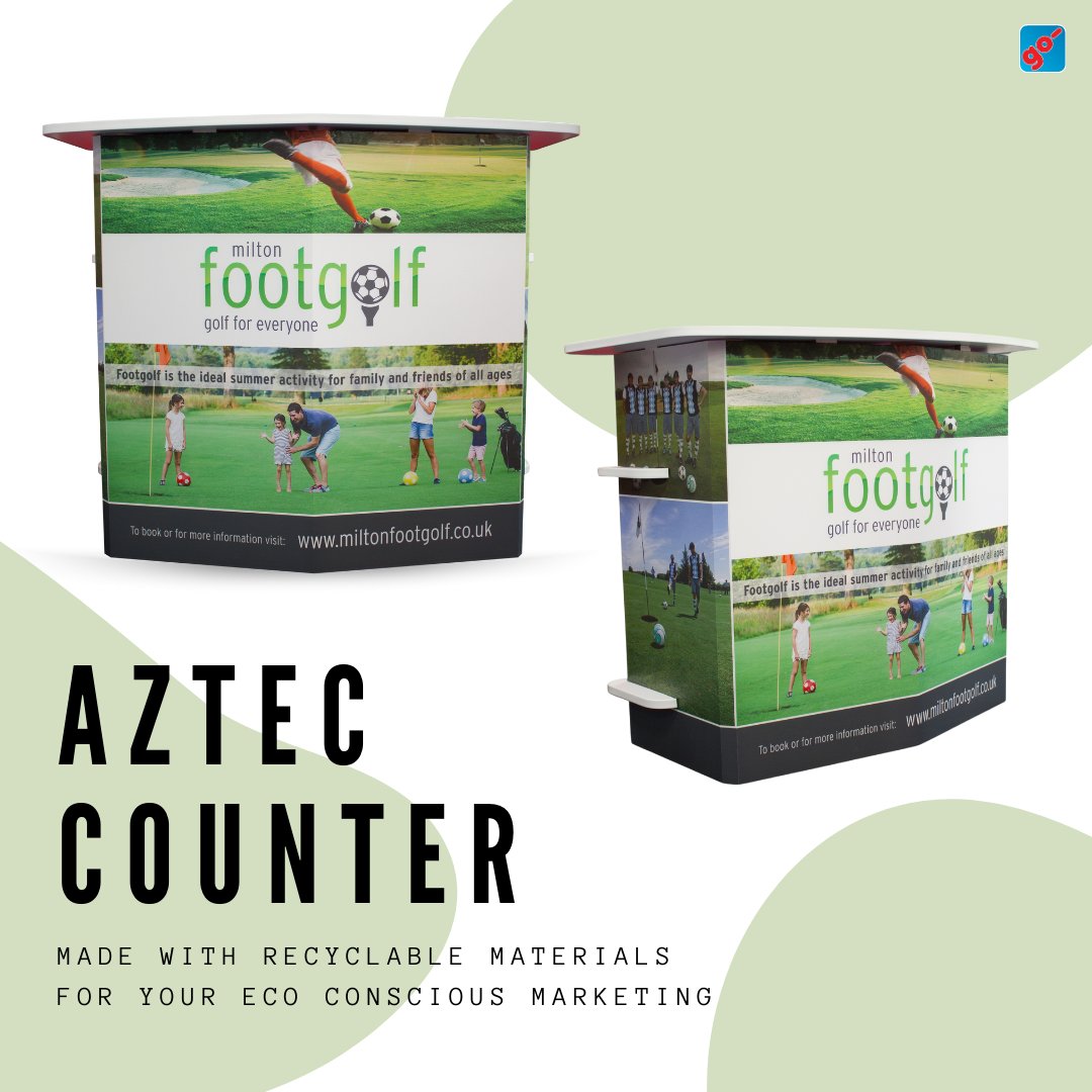 godisplays's tweet image. Exhibition counters with shelves and customised print, available from the eco-friendly exhibition range.

#ecofriendly #exhibitioncounter #xanita #ecodisplays #sustainablemarketing