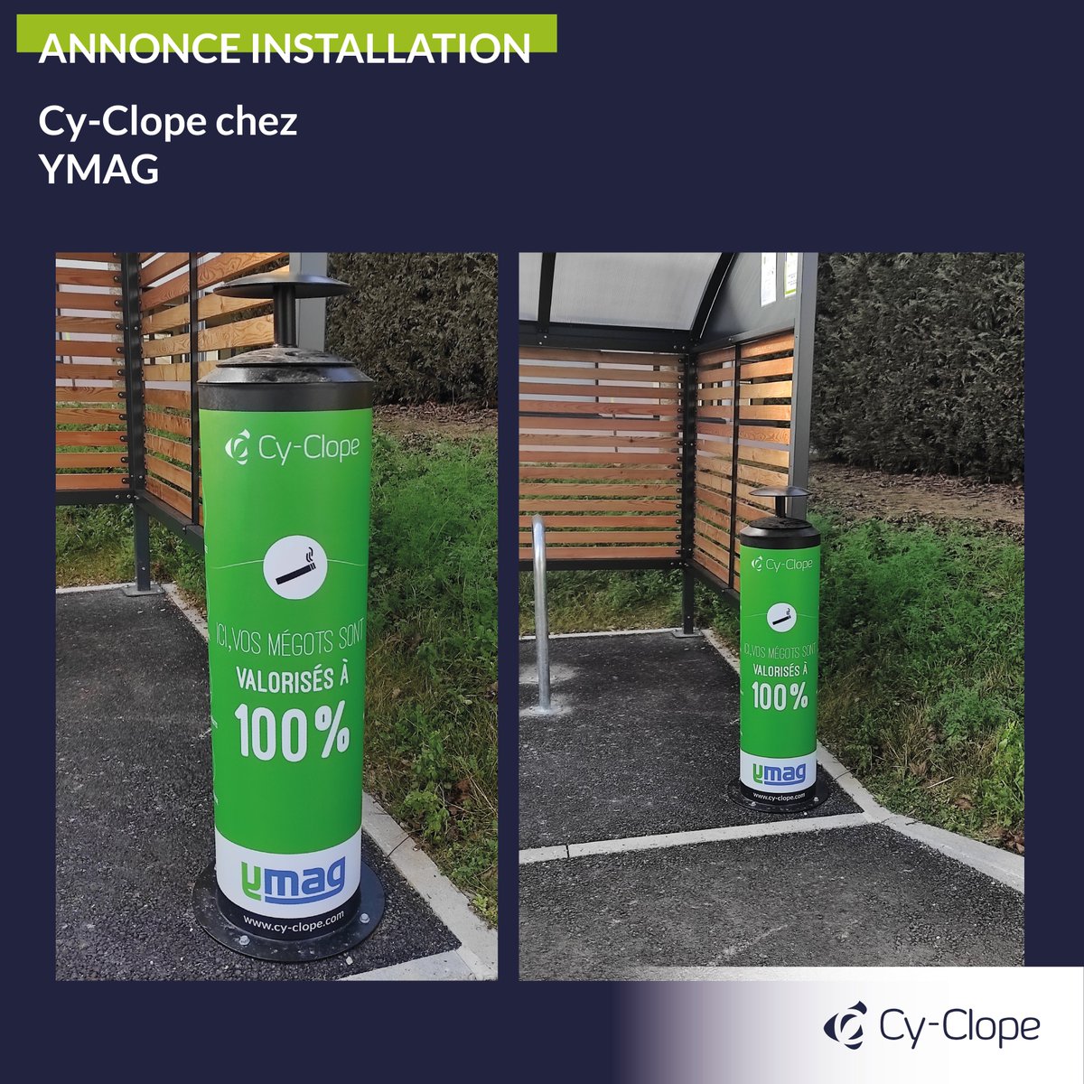 Cy_Clope's tweet photo. Éditeur de solutions logicielles innovantes et évolutives @ymag_sas vient d’équiper son siège de Dijon avec notre solution de gestion des zones fumeurs !

👉 Cy-Clope
🌳 Solution RSE
🚬 Gestion des zones fumeurs

#environnement #rse #developpementdurable #valorisationenergetique https://t.co/AWOiuxMxW1