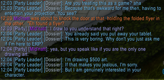 BrokenSpoon4's tweet photo. I don't post here often but had to ask, anyone on AD had this guy whisper you too and act like this?

#Warcraft #roleplay #freeart #harassment #oddbehaivor #worldofwarcraft #help https://t.co/NDi3TOlv7Z