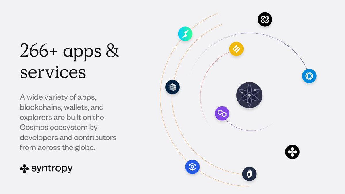 MrBiosbardo's tweet image. With @cosmos, @Syntropynet can create chains optimized for unique applications and have more control over governance. 

Plus, Cosmos&apos; strong developer and user community can help enhance Syntropy&apos;s products. 

#dApps #InternetofBlockchains  #Syntropy $NOIA #SyntropyStack #DARP
