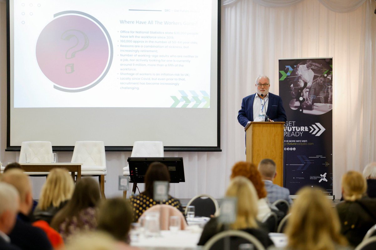 abcb_council's tweet photo. #MichaeHarris from @Economy_NI provided insights into the opportunities with #apprenticeships and #AdrianFarrell from @bpa_abc spoke directly to the needs of local businesses. #getfuturereadyabc #employability #skills https://t.co/IkJUa9g42v