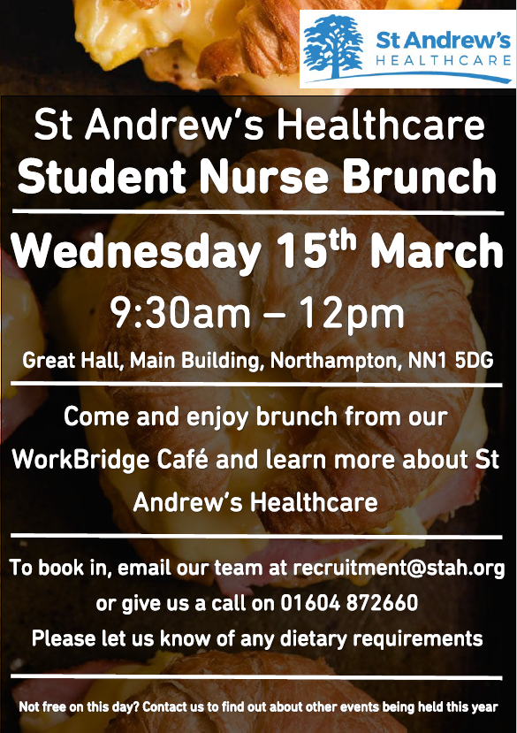 standrewsnurses's tweet photo. Do you know someone who is currently studying nursing?  If so please  this event is open to all nursing students. All we need is an email confirming attendance and any dietary requirements for catering. https://t.co/p7pNmSarWp