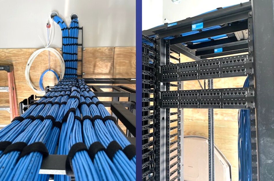 LayerOneCorp's tweet image. Infrastructure cabling may be out of sight, out of mind, but its impact is vital to daily ops. Our #ProTechs, Dwayne Gartner &amp;amp; Lyndell Elliot, installed cabling for the admin facility at @Andrews_JBA. Looking sharp👏! We proudly support the #USMilitary. bit.ly/37jriyh