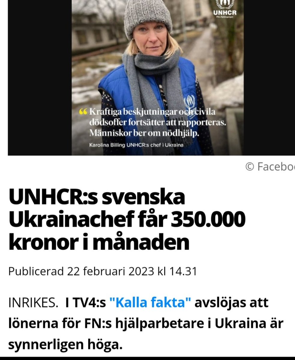 Lägg ner FN UNHCR och dylika organisationer som enbart fungerar som gräddfiler för avdankade politiker och kapitalistiska lycksökare som låtsas hjälpa folk medan de själva ser till att leva i lyx. Kolla programmet Kalka Fakta i tv4play. Samma skit med Röda Korset. Sluta skänka nu