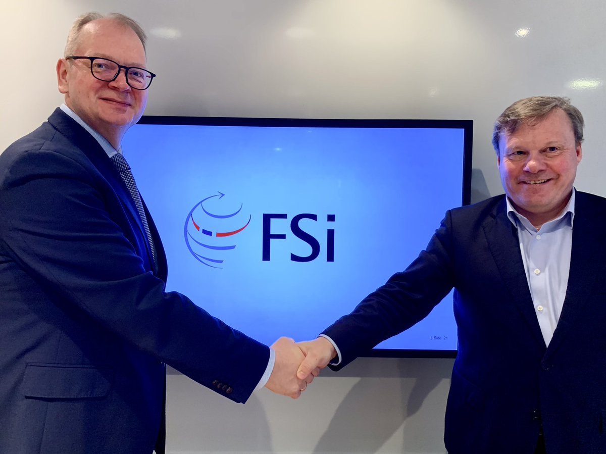 LauriBambus's tweet photo. Pleased to meet Mr Torbjørn Svensgård, President &amp; CEO of Defence and Security Industries Association @fsi_no and discuss the cooperation and interests of #defence and #aerospace companies in #Estonia and #Norway.

#StrongerTogether #AI, electronic warfare &amp; surveillance #cyber https://t.co/bB3xRM0Kmr