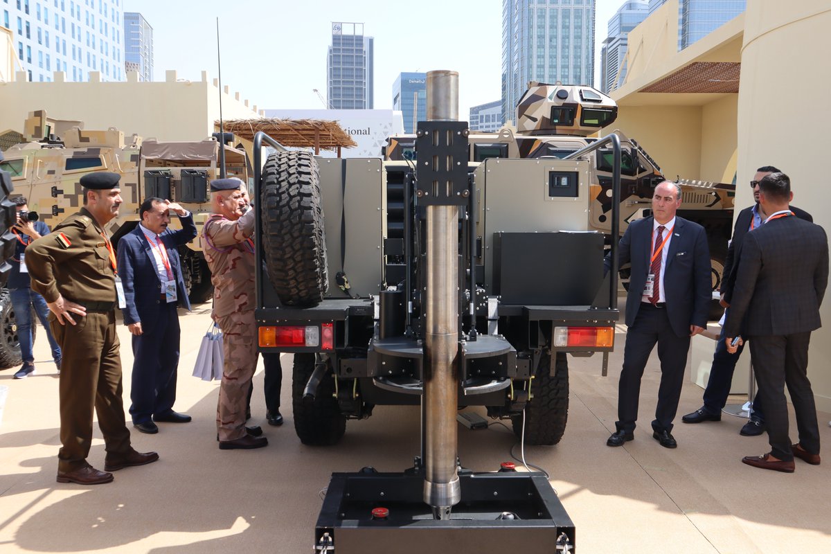 NTGSdefence's tweet photo. Day 4 at #IDEX2023 as the MilanionNTGS Alakran #mobilemortarsystem continues to attract interest from International Delegations.
#mortarsystem #mortar https://t.co/Ag8exLKJtd
