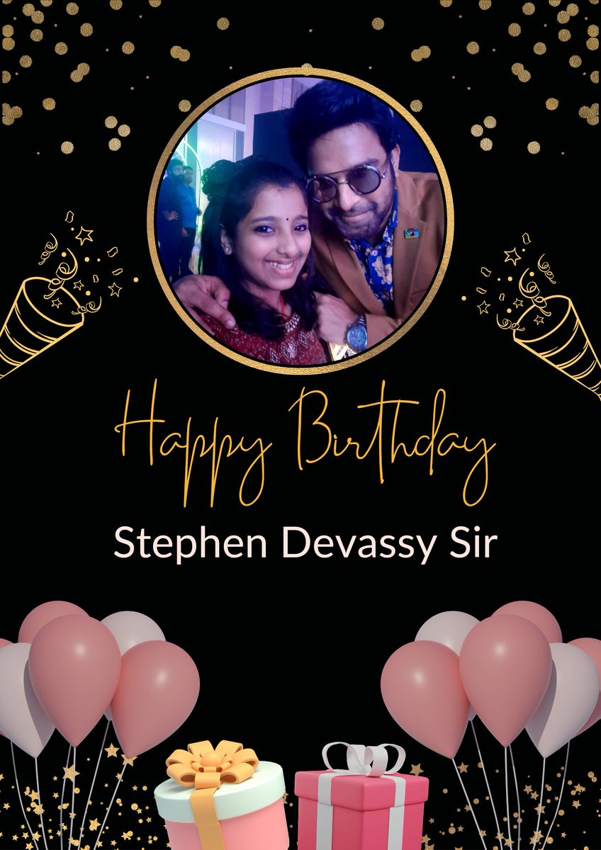 Wish you a very happy birthday @StephenDevassy Sir

#happybirthdaysir #birthdaywishes #happybirthdaystephen #stephendevassy #supersingerneha #nehagirish #nehawishes