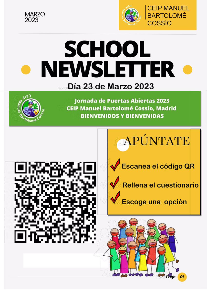 ceipbartolome's tweet photo. JORNADAS PUERTAS ABIERTAS 2023. Si nos quieres conocer: https://t.co/yh3QB8pVf6 https://t.co/XaBMd5OXE0