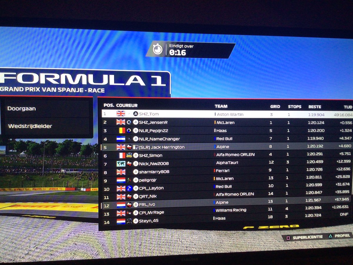 My first race with no assist in <a href="/HomeOfRacing/">Home of Racing</a> started p15 to p12 not great pace but we Will get there #KeepPushing