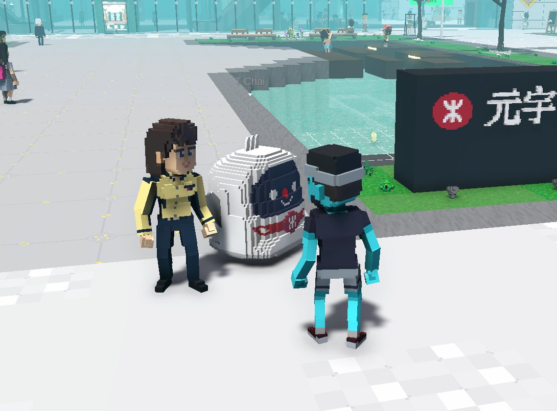 oktaysimak's tweet photo. @TheSandboxGame I found the Delivery Robot in Next Station: Metaverse! 🚉 #LunarNewYearTSB https://t.co/tZ02TSh47o
