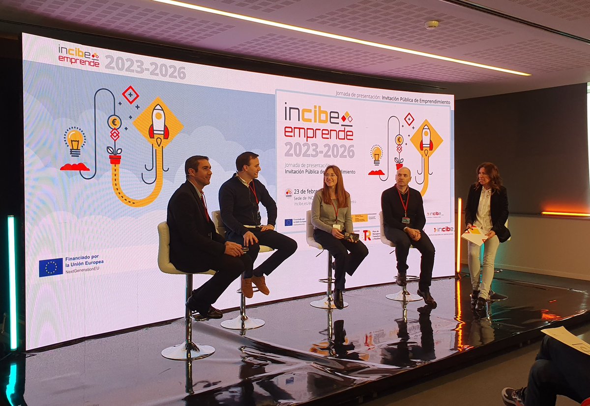 Caruchy's tweet photo. @INCIBE: Llega la hora de compartir experiencias de #emprendimiento. 👂 Escuchamos a miembros de la #RedAlumni de #INCIBEemprende:
👉 Fernando Testa, @SMARTFENSE. 
👉 Jorge Herráez, @clickdefense. 
👉 Pilar Vila, @ForensicSec. 
👉 David López, #CyberB… https://t.co/5F2vse8AXI