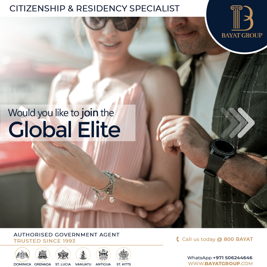 bayatgroup's tweet photo. Investment power is a power-packed passport that secures your future and helps you unlock your aspiration for global businesses and mobility. Get your alternative or second passport and live a life you always wanted to cherish. It is possible! Free consultation

#bayatgroup https://t.co/G3UIbMEh5V