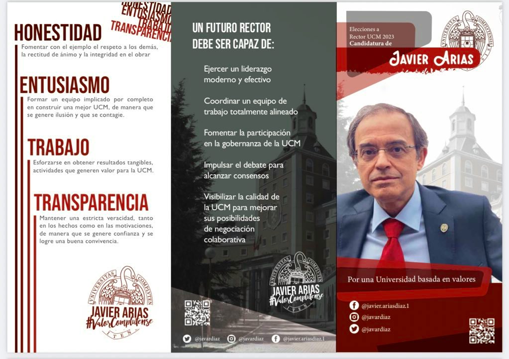 El fin de la universidad es   generar conocimiento, transmitirlo y ponerlo al servicio de la sociedad #JavierAriasRector #ValorComplutense <a href="/javardiaz/">Javier Arias Díaz</a>