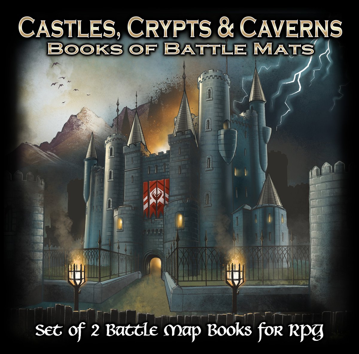Freebie Friday! We're celebrating the launch of our Castles, Crypts &amp; Caverns by giving away a copy! Just follow us, like and RT to be put into the draw. 
If you like huge RPG battle maps, these are the map books for you :) #rpg #freebie #dnd #battlemap 
Winner announced Mar3,
