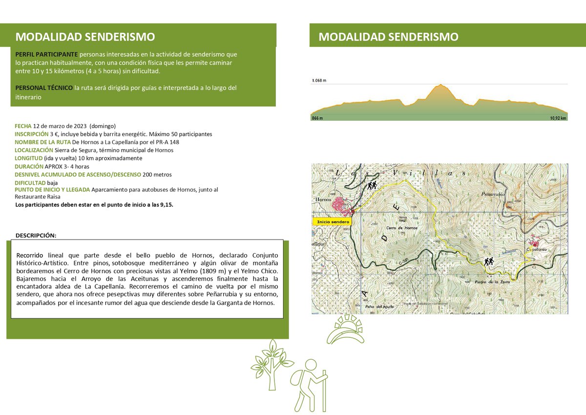 SierradeSegura_'s tweet photo. ✳️SIERRA DE SEGURA. ☘️Senderismo, 12 de marzo. Termino municipal de Hornos de Segura...ven a descubrir uno de los paisajes más espectaculares de la Provincia de Jaén @RadioSierraFM https://t.co/5MXBYxhBIL