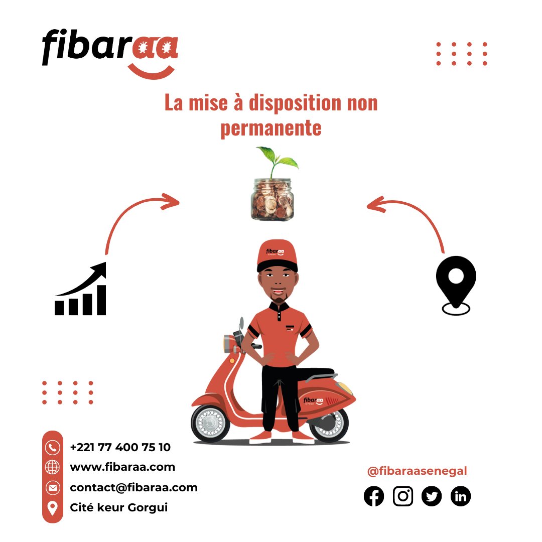 Fibaraa_Senegal's tweet photo. LA MISE À DISPOSITION NON PERMANENTE 🤷‍♂️

On en parle ? 

Pour plus d'information, veuillez nous contacter sur le numéro suivant :

+221 77 400 751 https://t.co/0YHd4byIcW