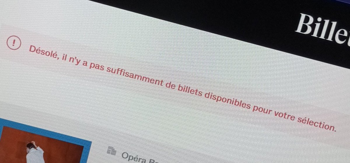 MidUuUp's tweet photo. @operadeparis @FondationBNPP @KikoMilanoFR Choqué...Faudra m'expliquer...Je me suis connecté 10 min avant, ai passé 10 min en fil d'attente pour à la fin lire ce gentil petit message: https://t.co/fsYdxHp5jt