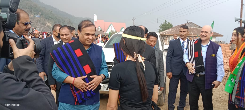 Dr. Himanta Biswa Sarma stated during BJP election campaign rally at Noklak. He appraised the gathering if elected by the blessing of the electors. Shri H. Haiying will be given bigger responsibilities.