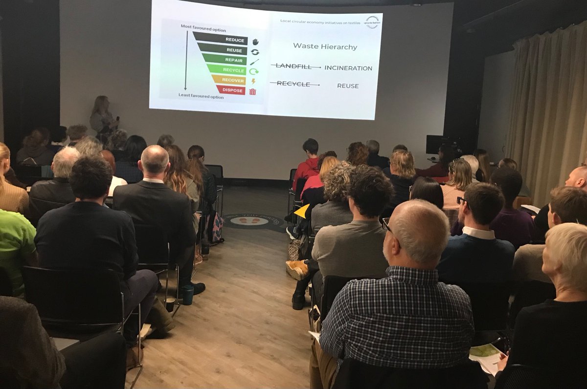 Zero Waste & Circular Economy event agreed that circularity could work better for citizens and business in response to cost of living & climate & resource efficiency with accessible infrastructure and higher visibility. Reduce, re-use and repair @HuddersfieldUni @upcyclefashion